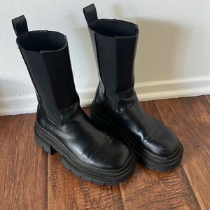 Zara chunky combat boot